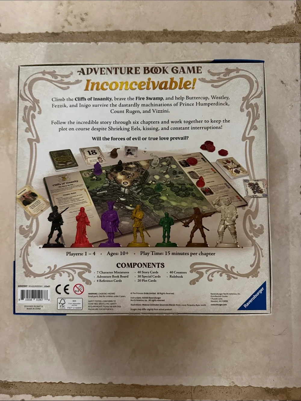 Ravensburger The Princess Bride Adventure Book Game - White & Gold Artwork